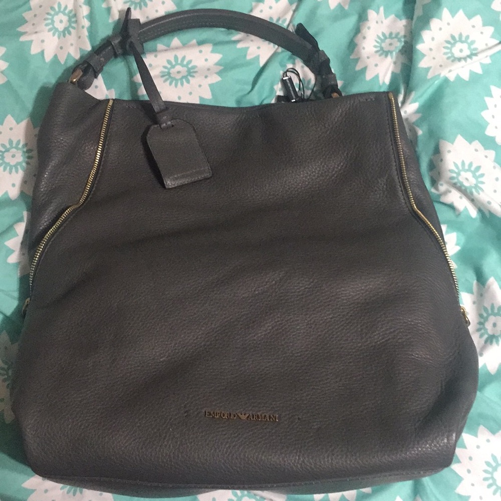 NWT! Emporio Armani Hobo Vitello Stampa Bag